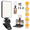 Rechargeable Selfie Light Fill Light 2000mAh Portable Clip On Light with 3 Light Modes 10 Brightness Levels for Phone Laptop Live Stream Make up Photo