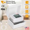 Blood Pressure Monitor Wrist Digital High Blood Pressure Cuff Heartbeat Tester w/ 90x2 Reading Memory 2In LCD Screen Storage Box