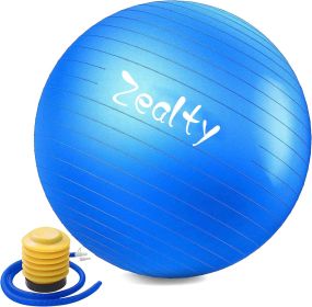 Yoga Ball Exercise Ball - Anti-Slip and Anti-Burst Workout Ball, Birthing Ball Fitness Ball with Quick Pump, Balance Ball Chair for Stability