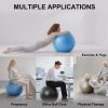 65cm Exercise Yoga Ball, Anti Burst Free Air Pump for Gym Workout