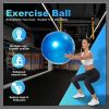 Yoga Ball Exercise Ball - Anti-Slip and Anti-Burst Workout Ball, Birthing Ball Fitness Ball with Quick Pump, Balance Ball Chair for Stability