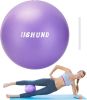Pilates Ball, 9 Inch Small Exercise Soft Workout Yoga Ball with Exercise Guide, for Home Gym Yoga, Pilates, Core Training, Workout, Balance, Stability