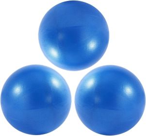 9 Inch Exercise Pilates Ball Exercise Barre Ball for Yoga (Color: 3P-blue)