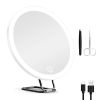 30X Magnifying Mirror With Light 3 Colors Dimmable Brightness Included Tweezer Scissor 
Travel Magnifying Makeup Mirror with Suction Cup 360° Adjusta