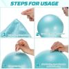 Pilates Ball, 9 Inch Small Exercise Soft Workout Yoga Ball with Exercise Guide, for Home Gym Yoga, Pilates, Core Training, Workout, Balance, Stability