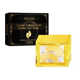 EELHOE Collagen Gold Eye Mask Moisturizing Care, Firming Eye Lines, Eye Patches, Staying Up Late, Dark Circles, Eye Bags (Option: 3pcs)